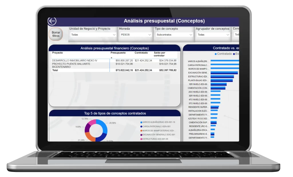 Modulo del erp para constructoras de AddControl